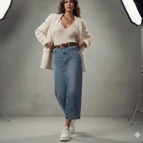 Wild Fable Light Blue Women's Denim Skirt - Picture 12 of 12